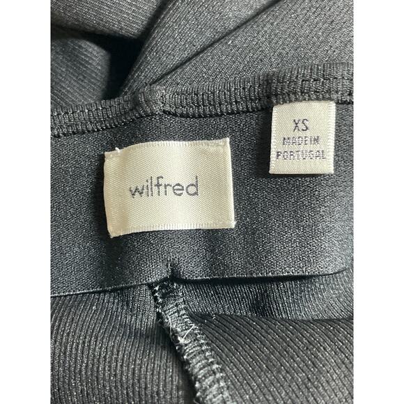 Aritzia Wilfred Women's Black Mid Rise Bootcut Flare Trousers Leggings Pants XS - Picture 5 of 7